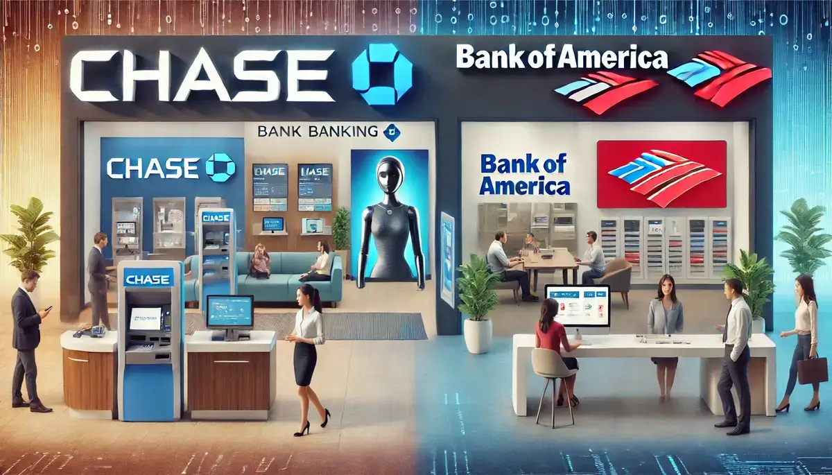 which bank is better chase or bank of america